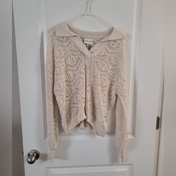 Freshman 1996 Knit Cream Blouse Top - Picture 1 of 1